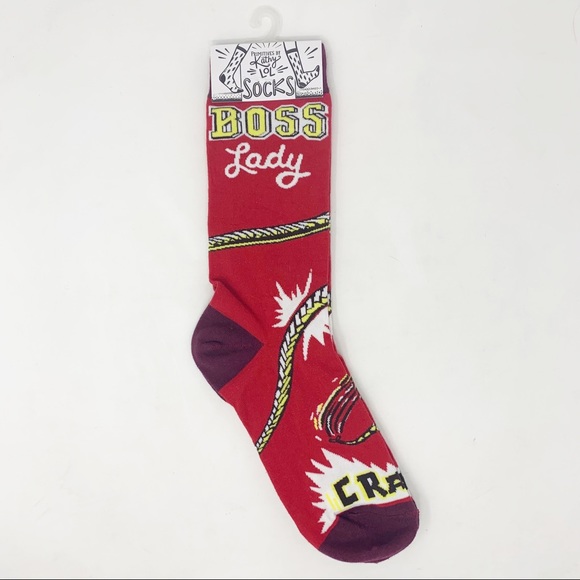 NEW Primitives by Kathy LOL Boss Lady Socks OS - Picture 1 of 7